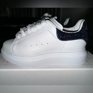 Alexander McQueen unisex platform sneakers. Size 32 is 13.5
